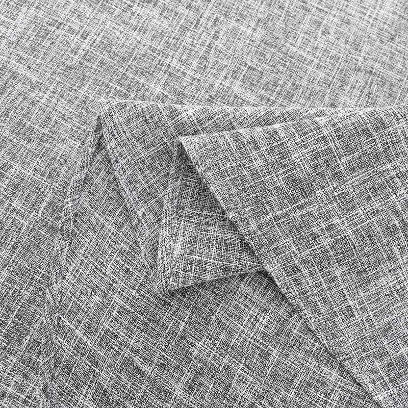 maxmill Flaxy Faux Linen Tablecloth with 2-Tone Slubby Texture Wrinkle Resistant Anti-Shrink Soft Table Cloth for Kitchen Dining Restaurant Tabletop for Event Dinner Round 70 Inch Light Gray - Image 5